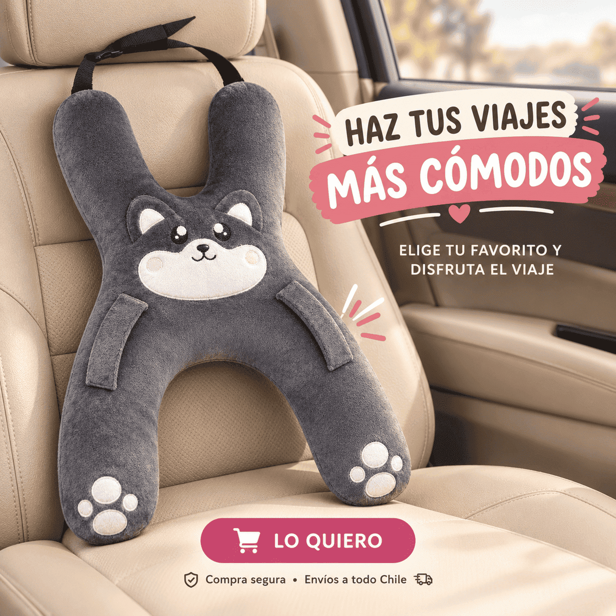 Almohada de viajes para Niños.