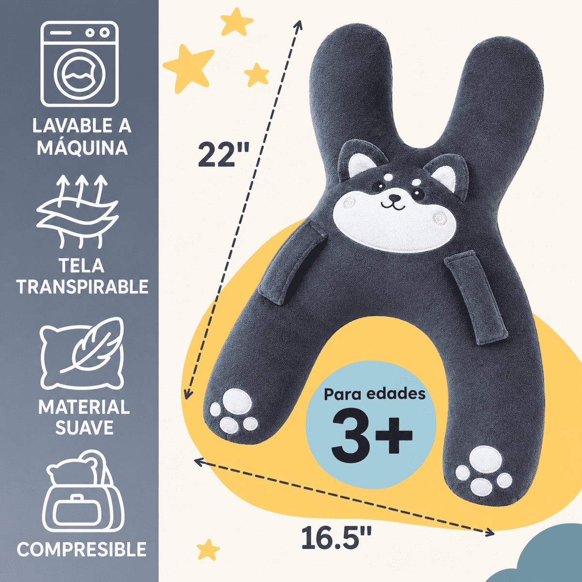 Almohada de viajes para Niños.